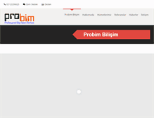 Tablet Screenshot of probimbilisim.com